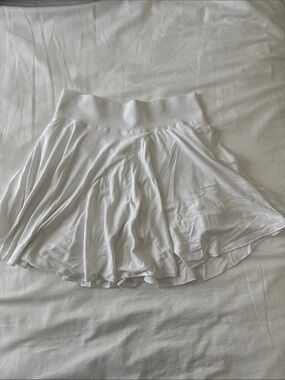 Women’s White Flared Skirt - Lightweight Casual Skirt